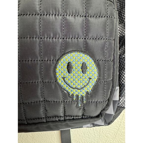 Boys' 16" Two Pocket Checkered Backpack - Cat & Jack™ Black/Gray - Picture 3 of 3